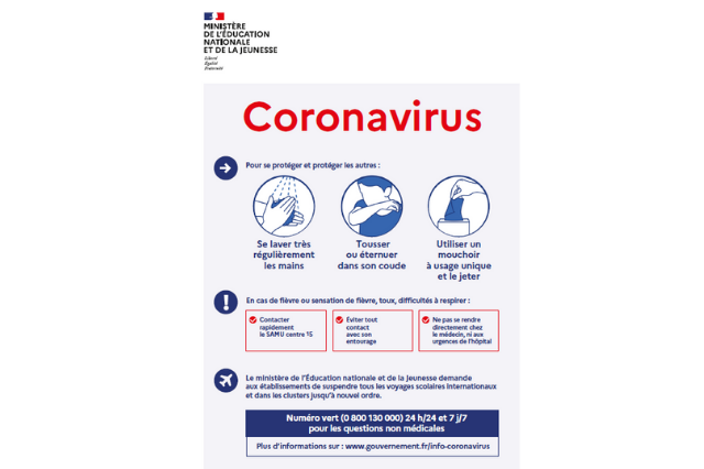 Prévention coronavirus